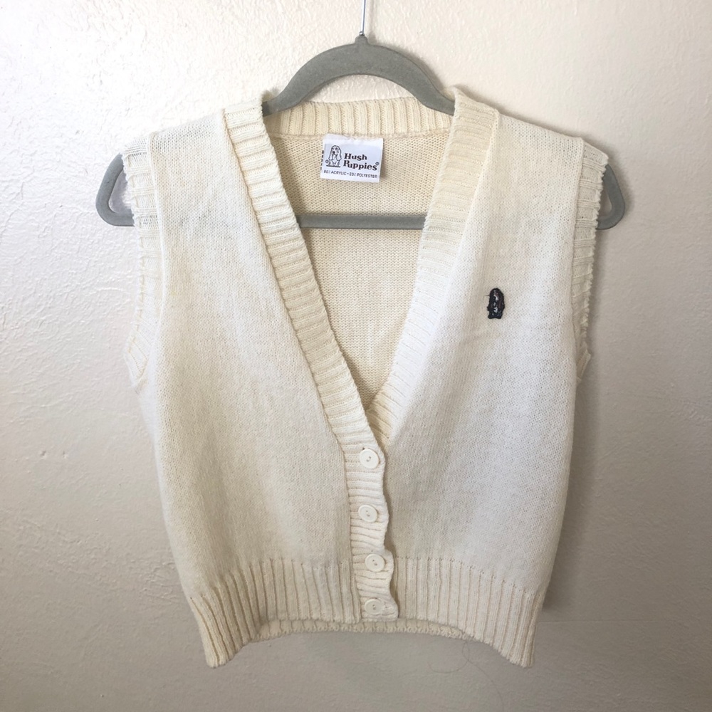 🤍Vintage Cream Sweater Vest🤍